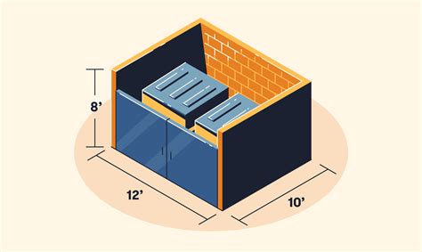 trash enclosure size